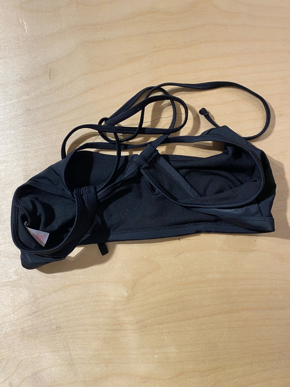 Xhilaration Black Strappy Bikini Top XL (RG) - Picture 6 of 6